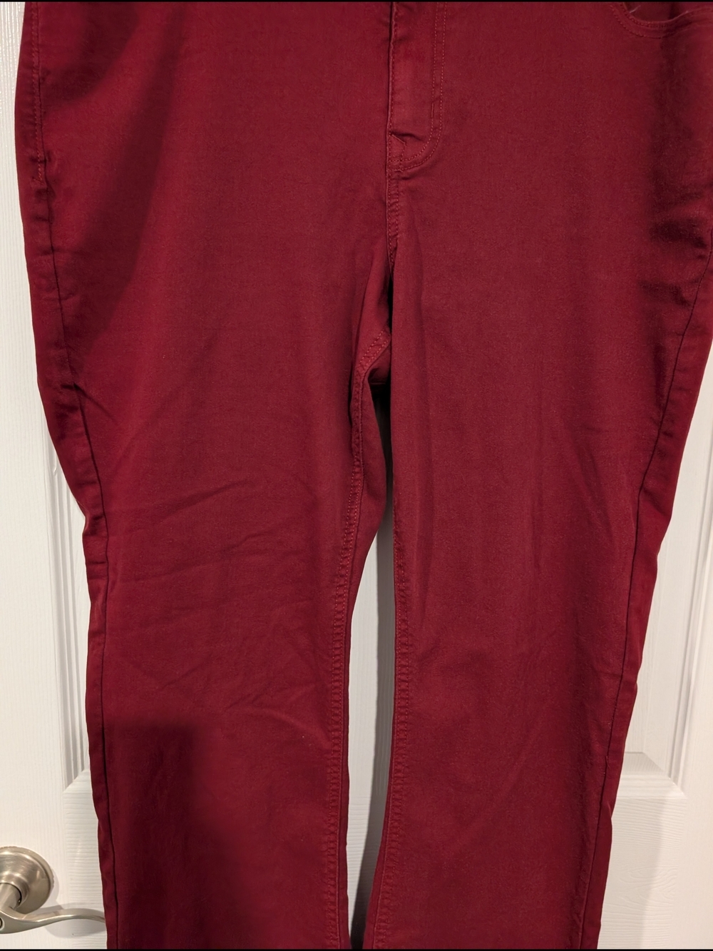 M Jeans by Maurices Burgundy Slim Boot High Rise Jean in Size 16W - Picture 4 of 12
